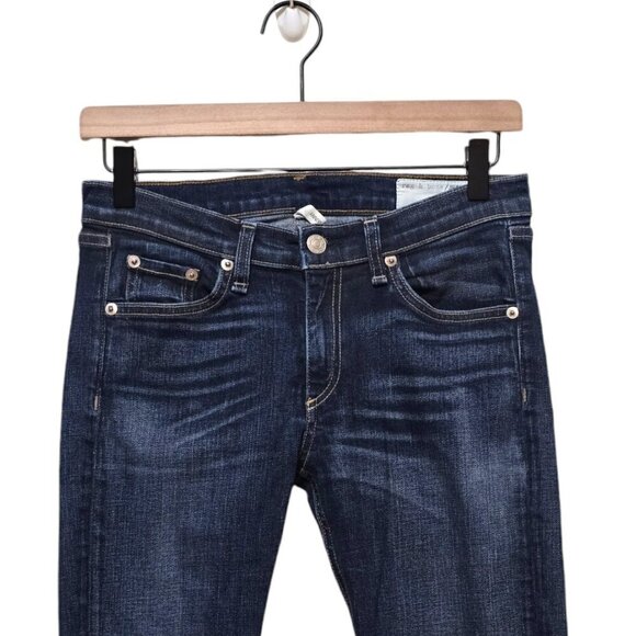Rag & Bone Mid-Rise Skinny Jeans in Clean Charin Sz 27 - Picture 2 of 9